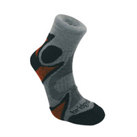 Bridgedale Mens X-Hale Trailhead Light Vented Sock - Silver/Navy