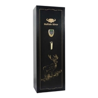 Buffalo River Q4310 LCD Gold Series Gun Safe - 10 Gun - Black