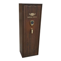 Buffalo River Q4310W LCD Gold Series Gun Safe - 10 Gun - Wood Veneer Finish