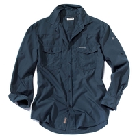 Craghoppers Mens Kiwi Long-Sleeved Shirt - Dark Indigo