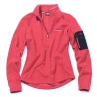 Craghoppers Womens Vicona Soft Shell Zip-Neck Fleece - Blush Red