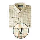 Deben Brown/Orange/Green Checked Long Sleeved Shirt