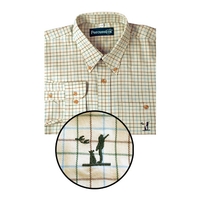 Deben Green/Blue/Brown Checked Long Sleeved Shirt
