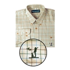 Deben Green/Blue/Brown Checked Long Sleeved Shirt