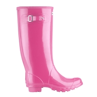 Hunter Huntress Gloss Wellington Boots - Fuchsia
