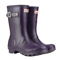 Hunter Original Short Wellington Boots - Aubergine