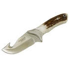 Joker Continental Venado 10cm Fixed Blade Knife with Gut Hook - Stag Antler Scales