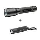LED Lenser P5 Twin Pack with FOC K2 Torch