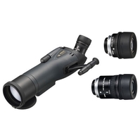 Nikon RA III WP 65mm Angled Spotting Scope - Grey, 20x Eyepiece, 16-48x Zoom Eyepiece & Stay-on Case