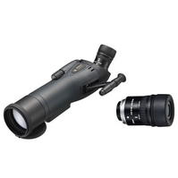Nikon RA III WP 65mm Angled Spotting Scope - Grey, with 16-48x Zoom Eyepiece & Stay-on Case