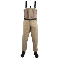 Snowbee Prestige Breathable Stockingfoot Chest Waders - Taupe