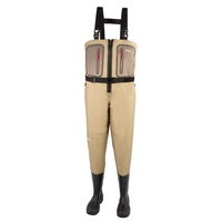 Snowbee Prestige Breathable Bootfoot and Zip-Front Chest Waders - Spike Sole