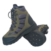 Snowbee XS-Pro Wading Boots - Studded Xstra-Grip Sole - Olive Green, Black, Grey