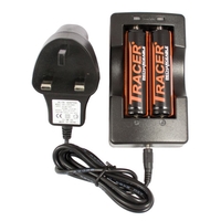 Tracer Double Battery Charger - includes 2x 18650 batteries