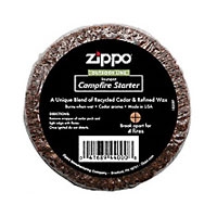 Zippo Camp Fire Starter Cedar/Wax Puck