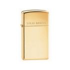 Zippo High Polish Brass Slim Lighter