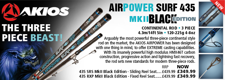 Akios AirPower SRS and RXP MKII Black Edition Rods