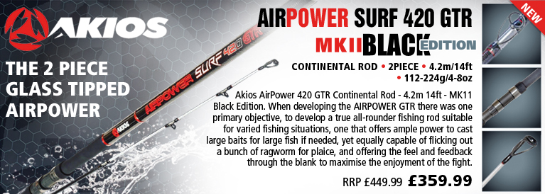 Akios AirPower RXP 435 MKII Black Edition Continental Rod - 4.35m - 120-225g