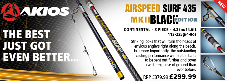 Akios Airspeed Surf MKII Black Edition Rod