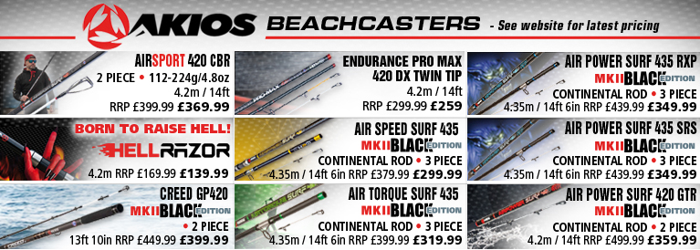 Akios Beachcaster Rods