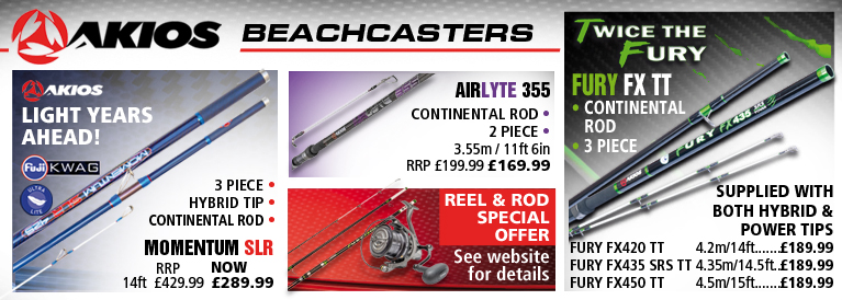 Akios Beachcaster Rods