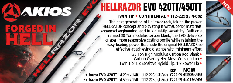 Akios Hellrazor EVO 420TT Fishing Rods