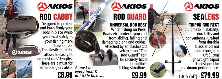 Akios Rod Caddy, Rod Guard and SeaLegs Rod Rest
