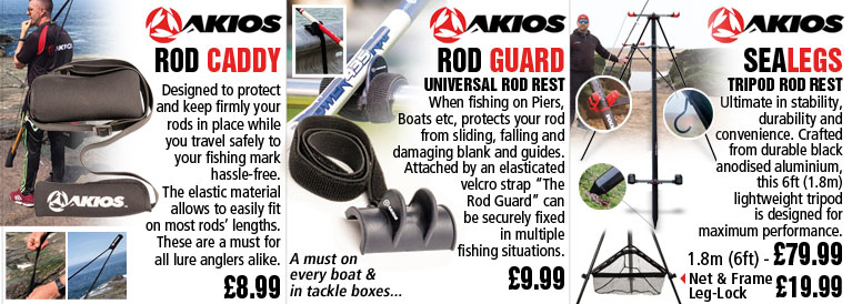 Akios Rod Caddy, Rod Guard and SeaLegs Rod Rest