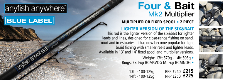 Anyfish Anywhere Blue Label Four and Bait