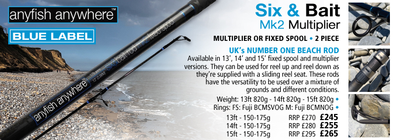 Anyfish Anywhere Blue Label Six and Bait
