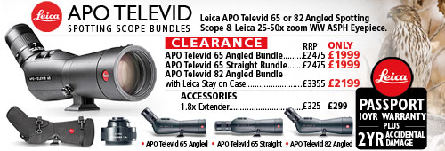 Leica APO Televid 65 and 82 Angled Spotting Scopes Bundle Offers