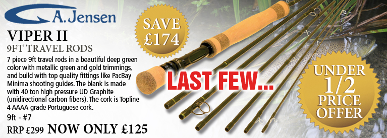 A. Jensen Viper II 9ft Travel Rods