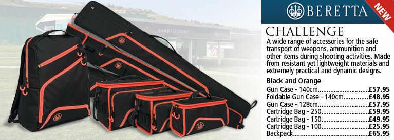 Beretta Challenge Luggage Series Black and Orange