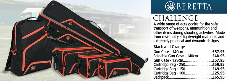 Beretta Challenge Luggage Series Black and Orange