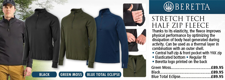 Beretta Stretch Tech Half Zip Fleece