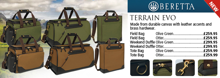 Beretta Terrain EVO Field Bags, Terrain EVO Weekend Duffle Bags and Terrain EVO Tote Bags