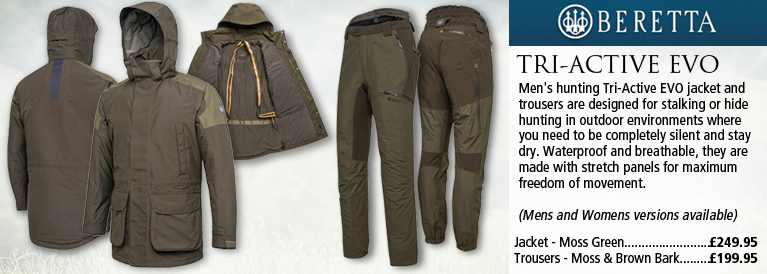 Beretta Tri-Active EVO Jacket and Tri-Active EVO Trousers