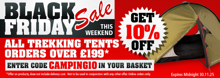 Black Friday Camping 10 Percent off Offer