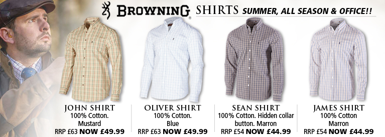 Browning Shirts - Ryan Shirt, Sean Shirt, James Shirt and Peter Shirt