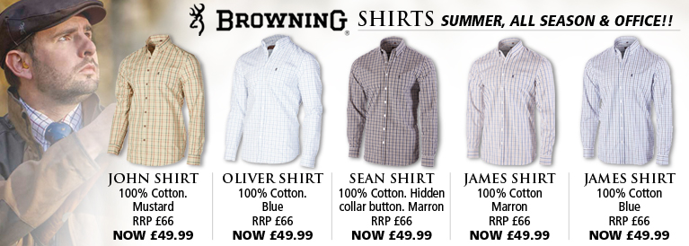 Browning Shirts - Ryan Shirt, Sean Shirt, James Shirt and Peter Shirt