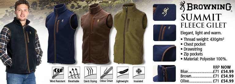 Browning Summit Fleece Gilet