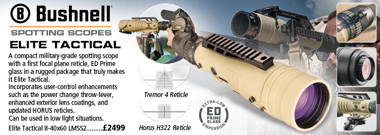 Bushnell Elite Tactical 8-40x60 LMSS2 Spotting Scope