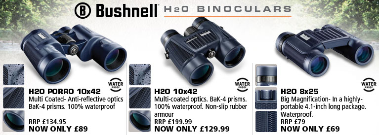 Bushnell Trophy, H20 and Legend Binoculars