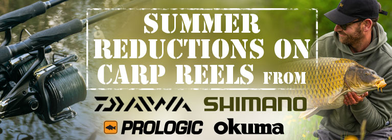 Summer Carp Reels Reductions - Shimano, Daiwa, Okums and Prologic
