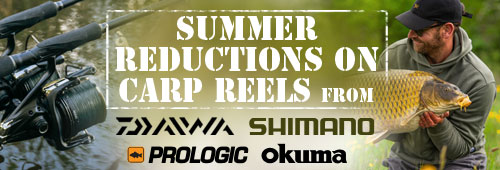 Summer Carp Reels Reductions - Shimano, Daiwa, Okums and Prologic