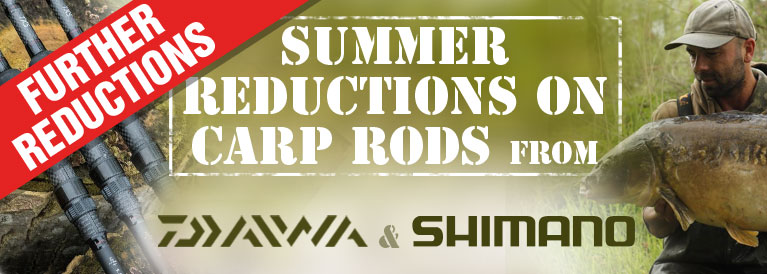 Summer Carp Rods Further Reductions - Shimano, Daiwa