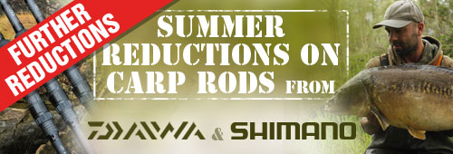 Summer Carp Rods Further Reductions - Shimano, Daiwa