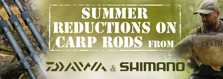 Summer Carp Rods Reductions - Shimano, Daiwa