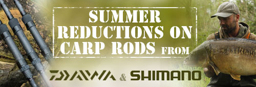 Summer Carp Rods Reductions - Shimano, Daiwa