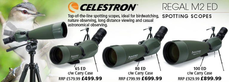 Celestron Regal M2 ED Spotting Scopes with FREE TrailSeeker Tripod